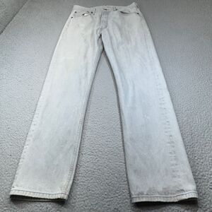 Levis 501 Jeans Men 32x31 Gray Button Fly Raw Denim Shrink to Fit Tag 34x34 XX